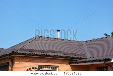 Problem Areas for Roofing Rain Gutter Waterproofing.Gutters Plastic Guttering. Guttering Down pipe Fittings. Rain gutter system and roof protection from snow board (Snow guard) on house roofing.