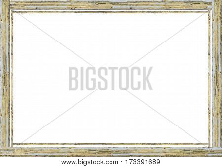 Wasted Wooden White Frame Background