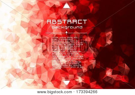 Abstract Low Poly Triangles Background. Futuristic Pattern. Geometric Polygonal Design. Stretching F