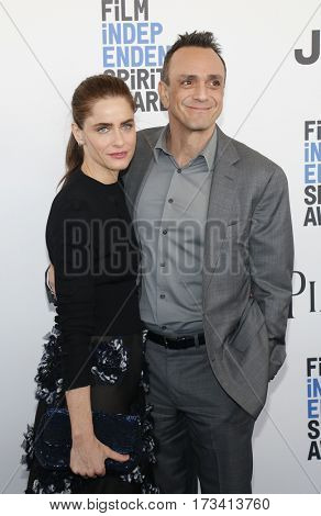 Hank Azaria and Amanda Peet at the 2017 Film Independent Spirit Awards held at the Santa Monica Pier in Santa Monica, USA on February 25, 2017.