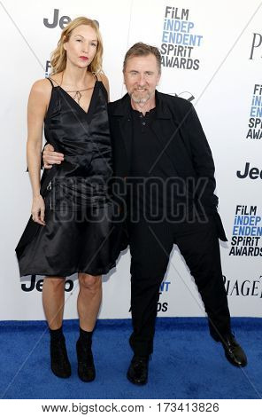 Tim Roth and Nikki Butler at the 2017 Film Independent Spirit Awards held at the Santa Monica Pier in Santa Monica, USA on February 25, 2017.