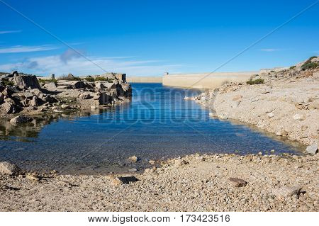 Lagoa Comprida is the largest lake of Serra da Estrela Natural park Portugal