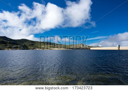Lagoa Comprida is the largest lake of Serra da Estrela Natural park Portugal