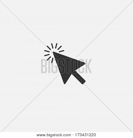 Mouse cursor flat style design vector icon
