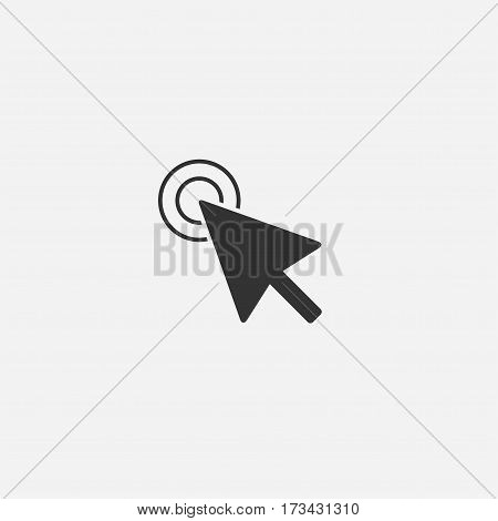 Mouse cursor flat style design vector icon