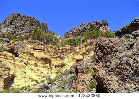 Boca Tauce in Mount Teide National Park Tenerife