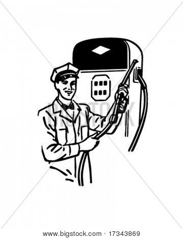 Tankstation ledsagerens - Retro multimedieklip