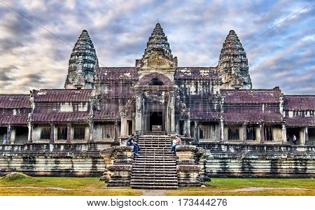 Bakan, the central sanctuary of Angkor Wat - Siem reap, Cambodia. UNESCO world heritage site