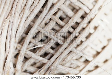 A detail photo of a ball of garn.
