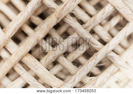 A detail photo of a ball of garn.