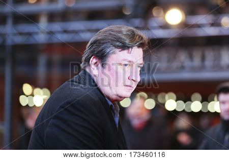 Aki Kaurismaki attends the 'The Other Side of Hope' (Toivon tuolla puolen) premiere during the 67th Film Festival Berlin at Berlinale Palace on February 14, 2017 in Berlin, Germany. 