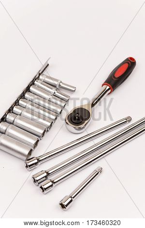 Hand Tools Isolated Over White Background