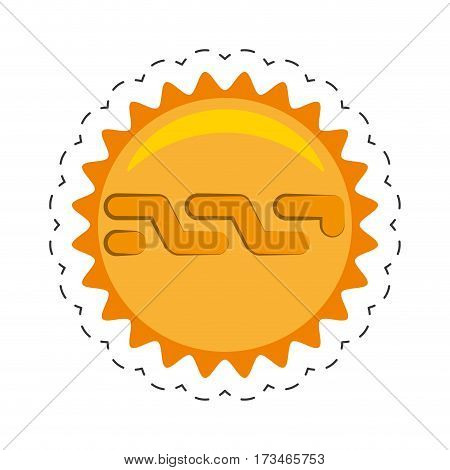 nxt money golden coin commerce vector illustration eps 10
