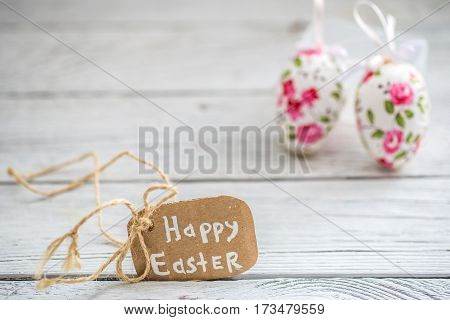 Easter Composition With Eggs