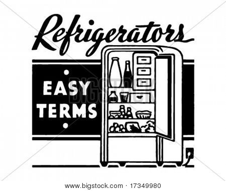 Frigoríficos - Ad Retro arte Banner