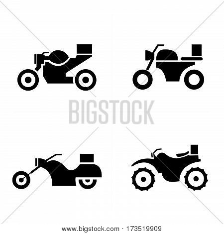 Transport motorcycle Icons Icons vector design support eps10.