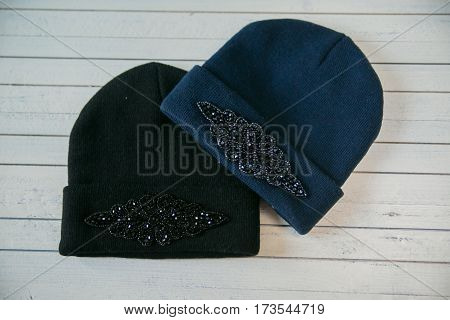 beautiful women's accessories on wooden background for shop or site
