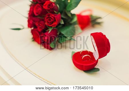 Wedding flowers and beautiful shoes decoration beauty wedding bride