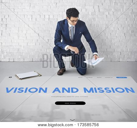 Vision and Mission Inspiration Word