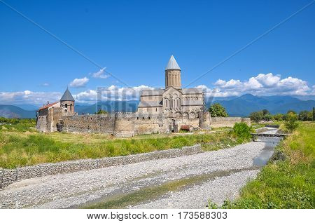 Medieval monastery of Alaverdi in Kakheti Georgia.