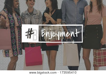 Promotion Enjoyment Shopaholics Customer Store