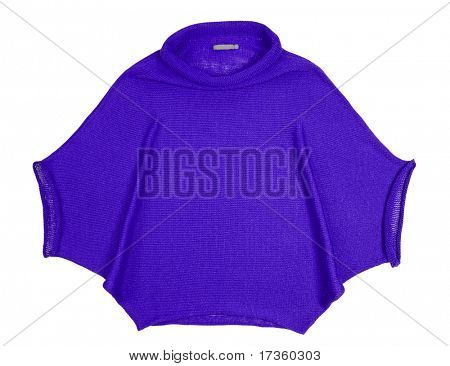jaqueta blusa de lã azul