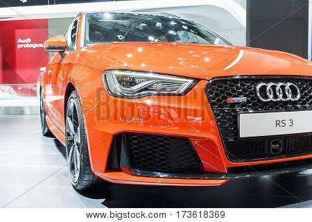 BARCELONA, SPAIN - MAY 2015: Audi RS3