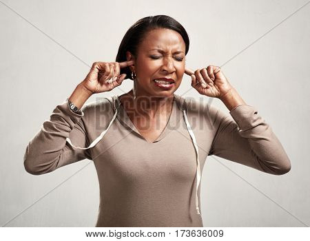 Black woman hearing anything