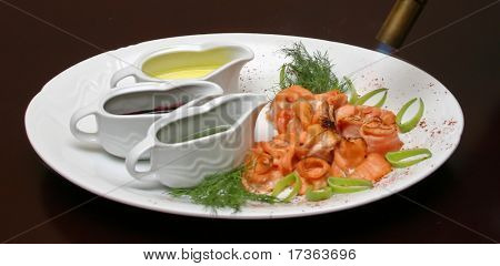 rolls out the red fish shellfish