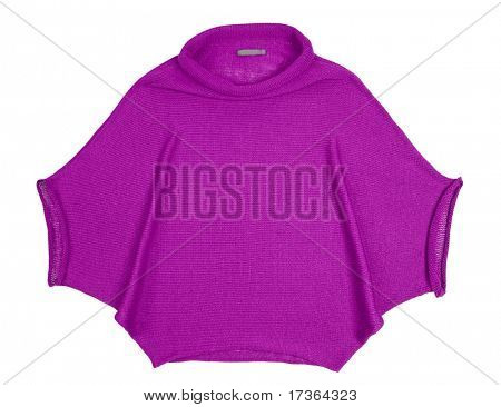 camisola casaco de lã violeta