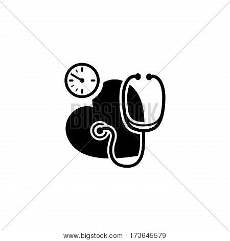Blood Pressure Icon. Flat Design. Isolated Illustration.