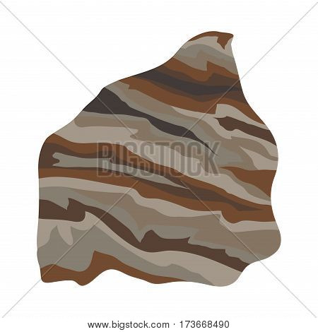 Semi precious gemstone jewel natural precious vector stone and mineral colorful shiny jewelry material agate geology crystal isolated illustration. Granite chalcedony beauty amethyst.
