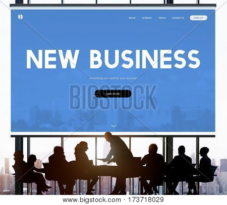 New Business Financial Enterprise Word