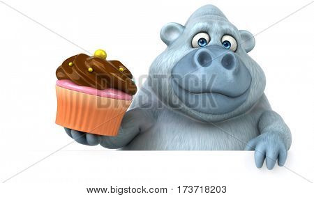 Fun yeti - 3D Illustration