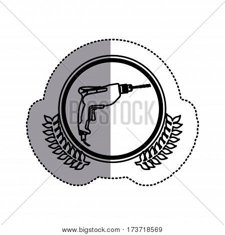 contour symbol drill icon image, vector illustration design stock