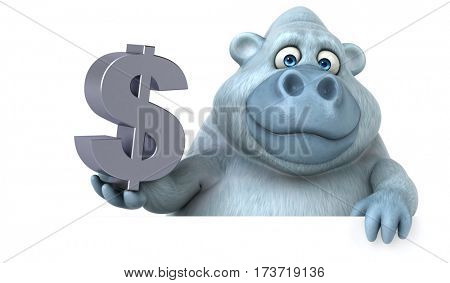 Fun yeti - 3D Illustration