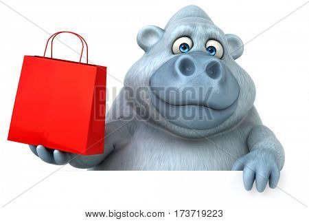 Fun yeti - 3D Illustration