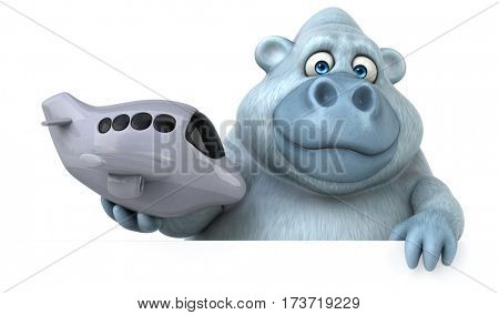 Fun yeti - 3D Illustration