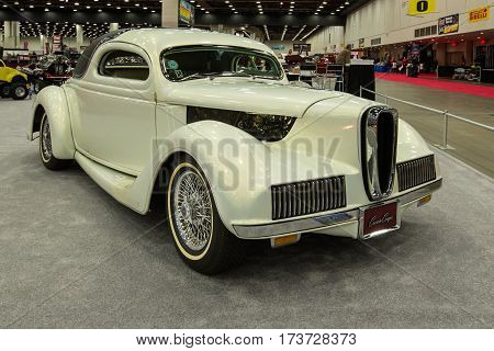 DETROIT MI/USA - February 25 2017: The 1935 Ford 