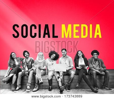 Technology online social media connection