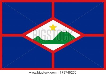Flag of Sint Eustatius also known affectionately to the locals as Statia of the Netherlands