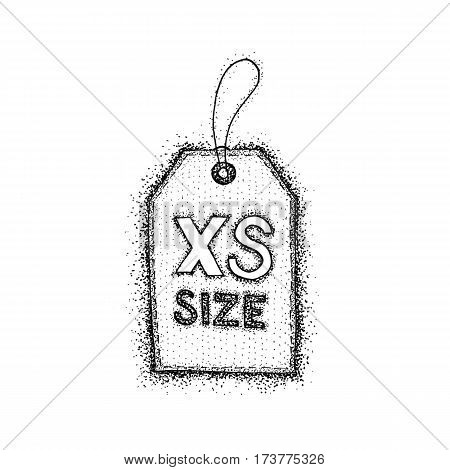 Extra Small Size Label Dotwork