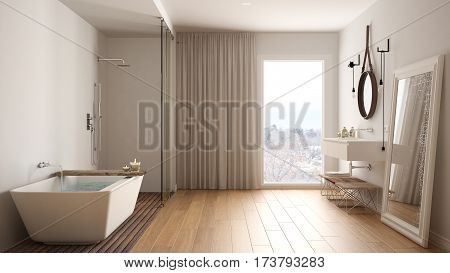 Classic Bathroom, Modern Minimalistic Interior Design