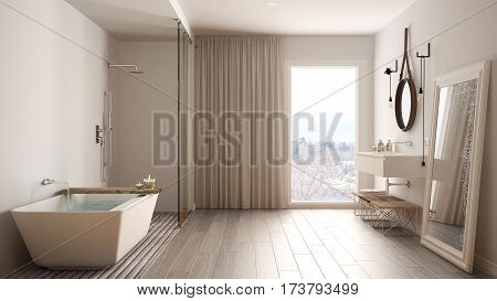 Classic Bathroom, Modern Minimalistic Interior Design
