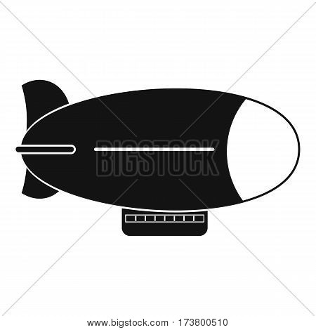 Retro airship icon. Simple illustration of retro airship vector icon for web