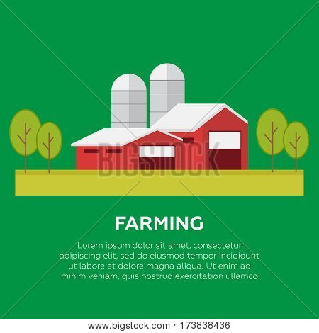 Organic products. Agriculture and Farming. Organic products vector
