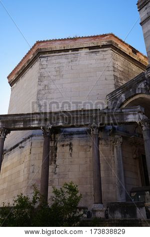 Palace of the Roman Emperor Diocletianus in the Unesco heritage city of Split, Croatia
