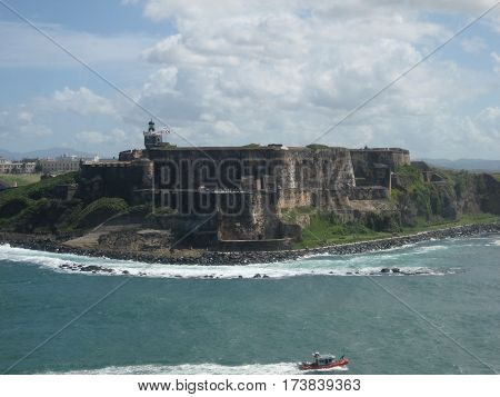 Castillo or Fuerte de San Felipe del Morro was a citadel built in the 1500's in Puerto Rico and named after king Phillip of Spain