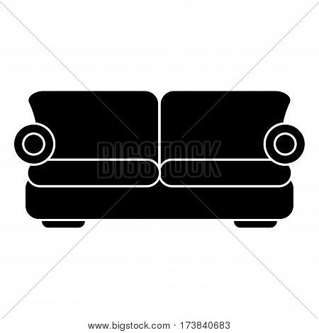 sofa comfor furniture pictogram vector illustration eps 10