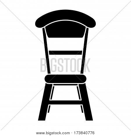 wooden chair vintage pictogram vector illustration eps 10